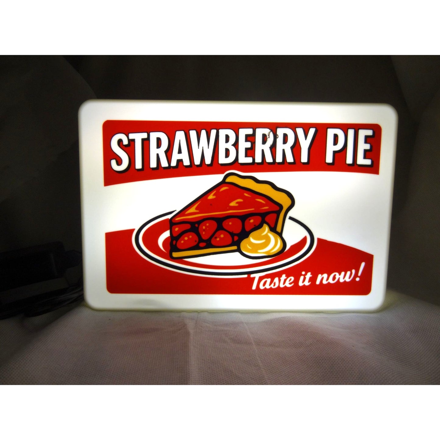 Strawberry Pie LED Light-Up Sign