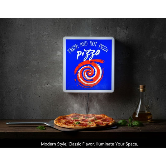 Fresh And Hot Pizza LED Light-Up Sign