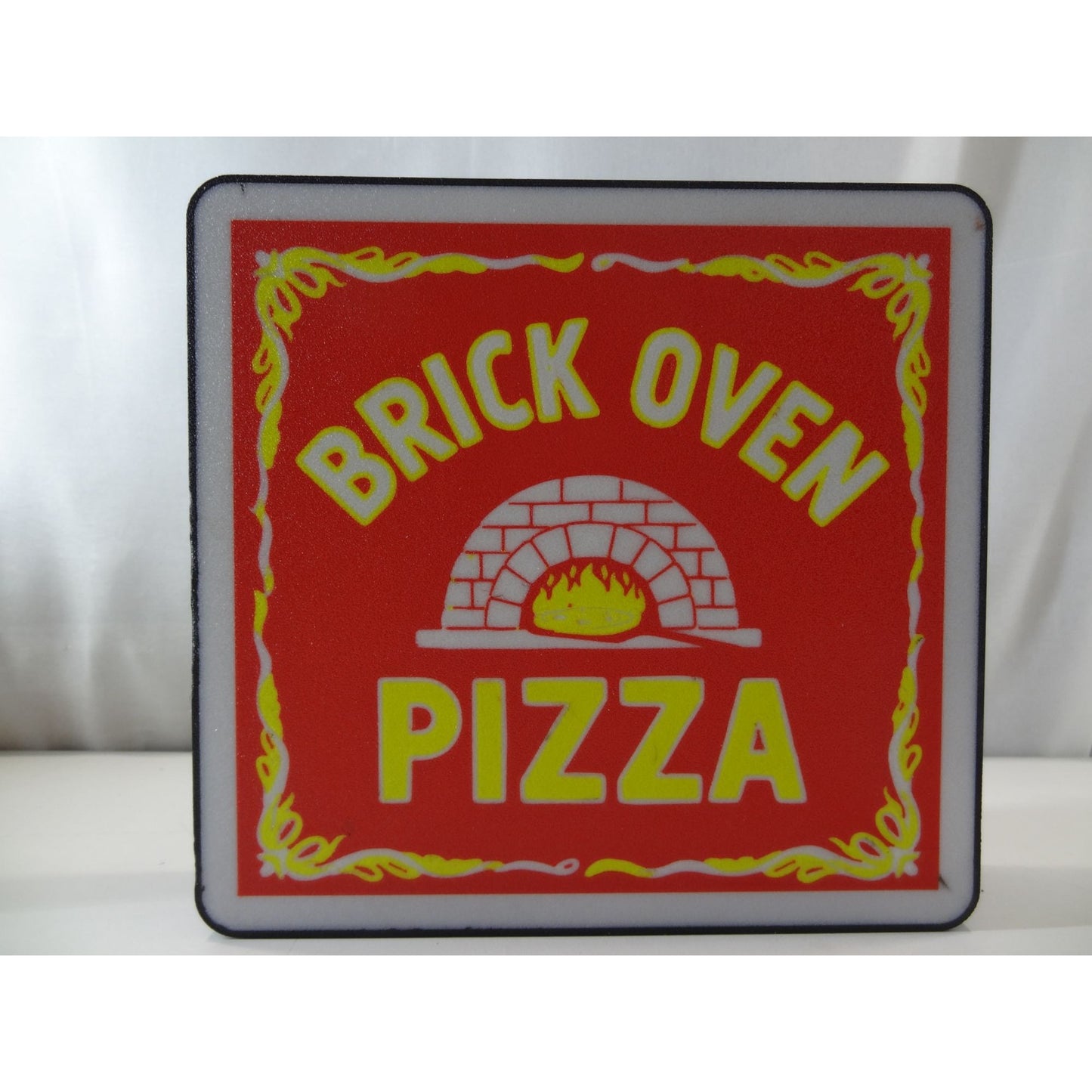 Brick Oven Pizza LED Light-Up Wall Sign