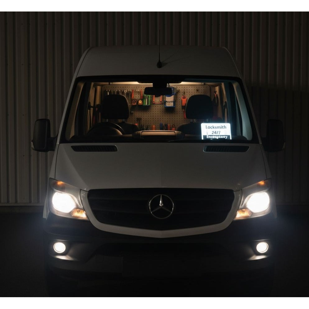 Locksmith 24/7 Emergency Service Lighted  Car Sign LED with USB connector