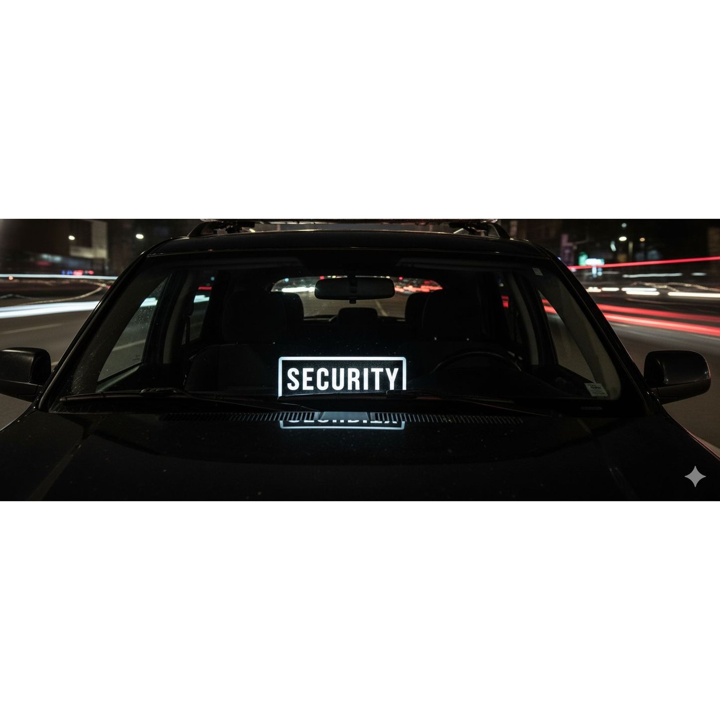 Security LED Light-Up Dashboard Sign For Cars