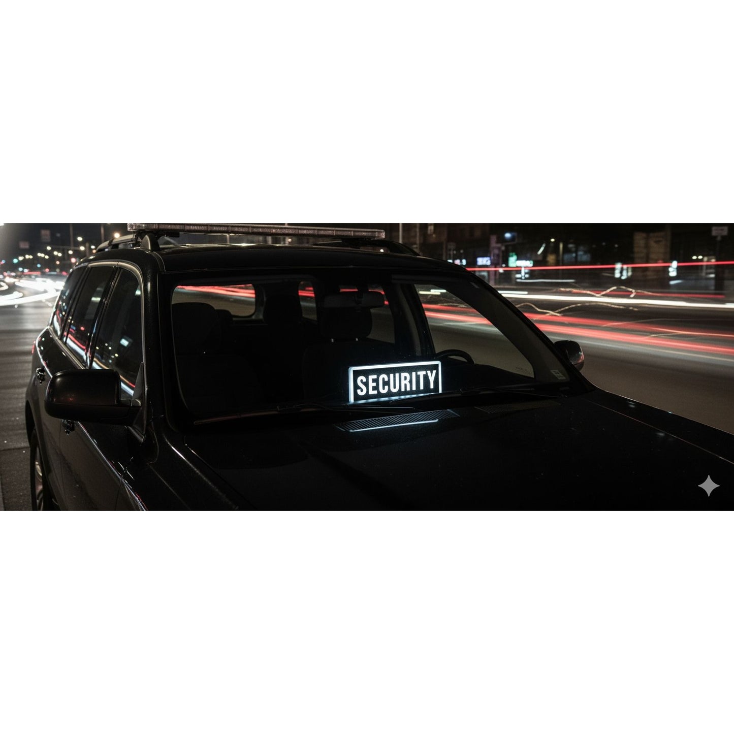 Security LED Light-Up Dashboard Sign For Cars