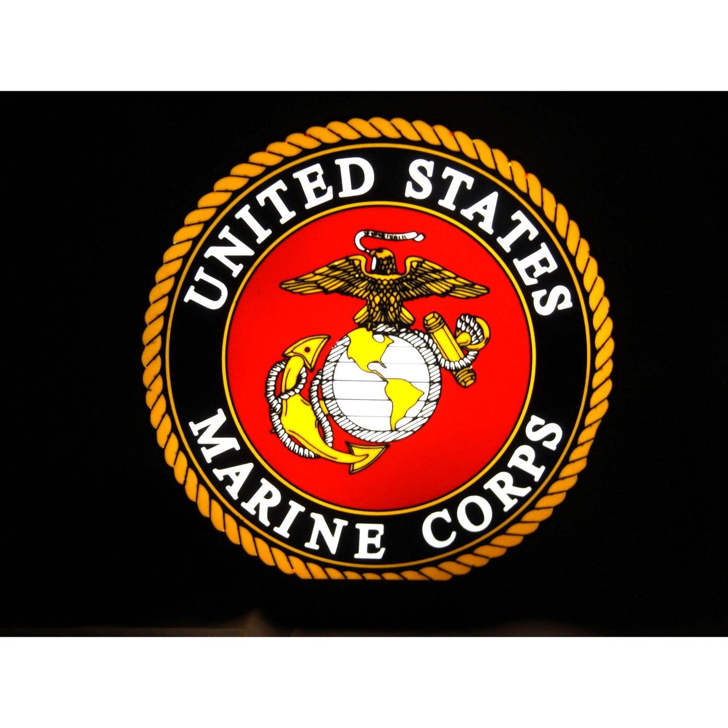 United States Marine Corps LED Light-Up Sign  Military Decor