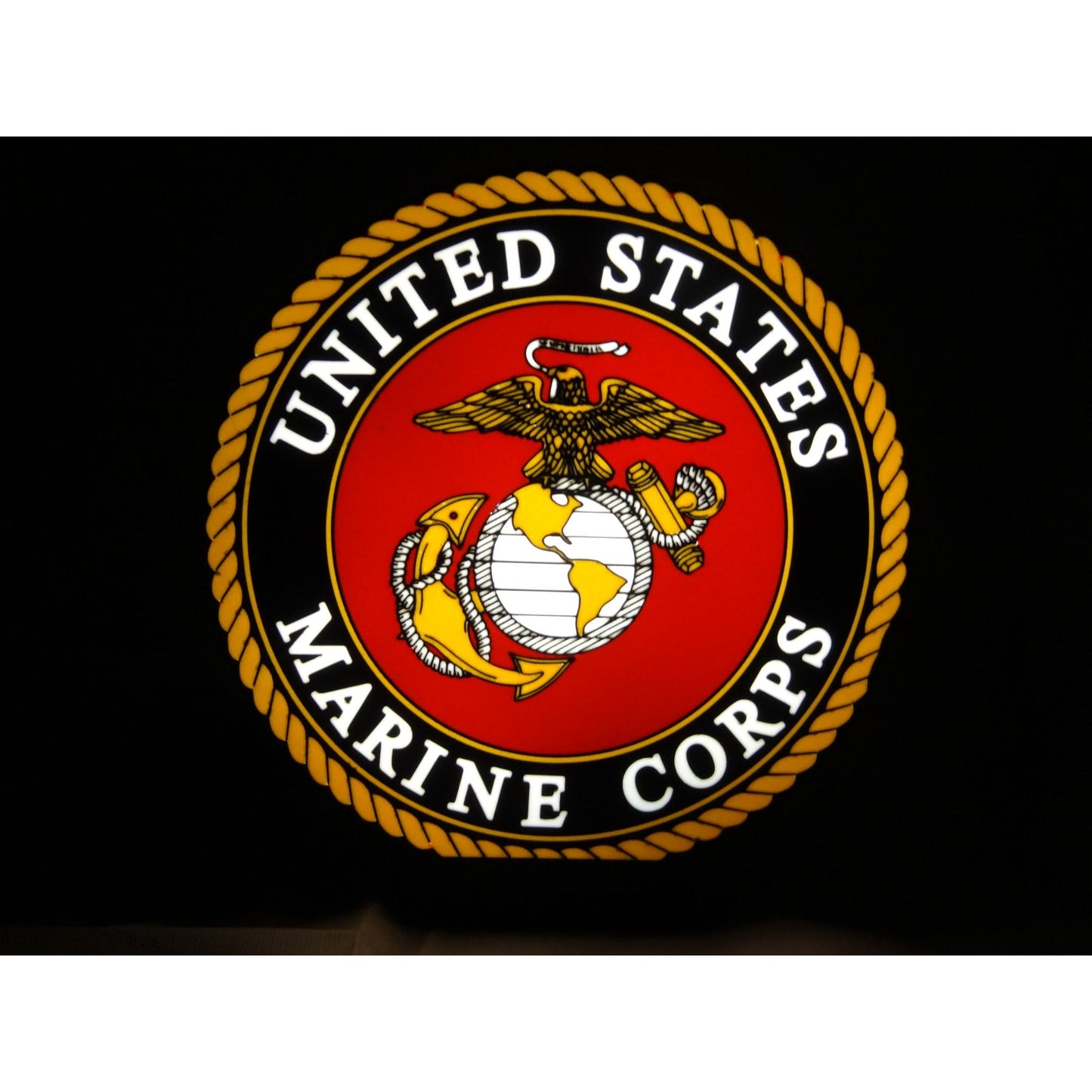 United States Marine Corps LED Light-Up Sign  Military Decor