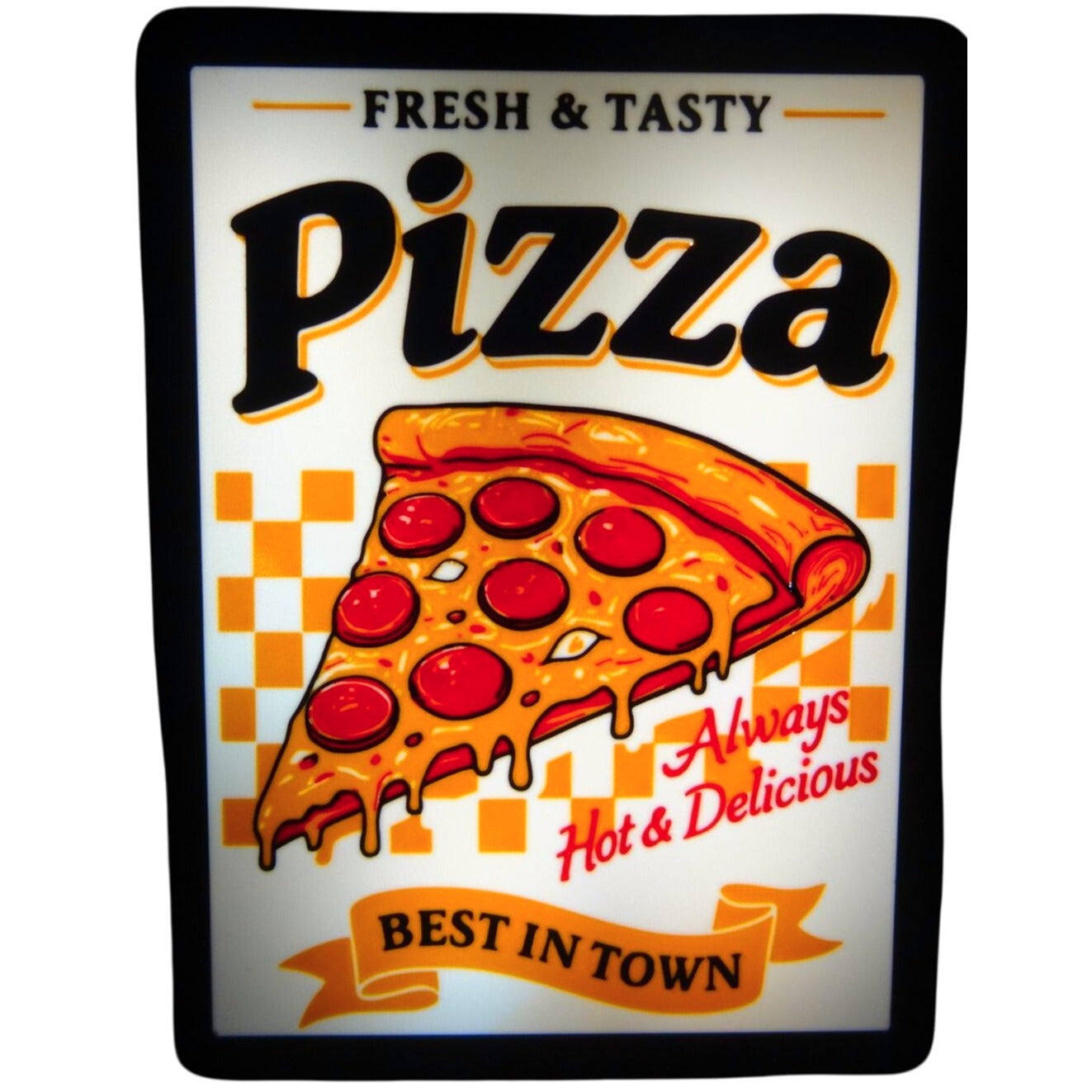 Fresh & Tasty Pizza Light box LED sign