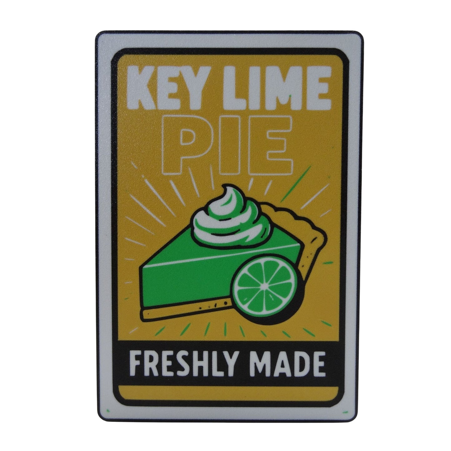 Key Lime Pie Freshly Made LED Light-Up Wall Sign For Coffee shops & Diners