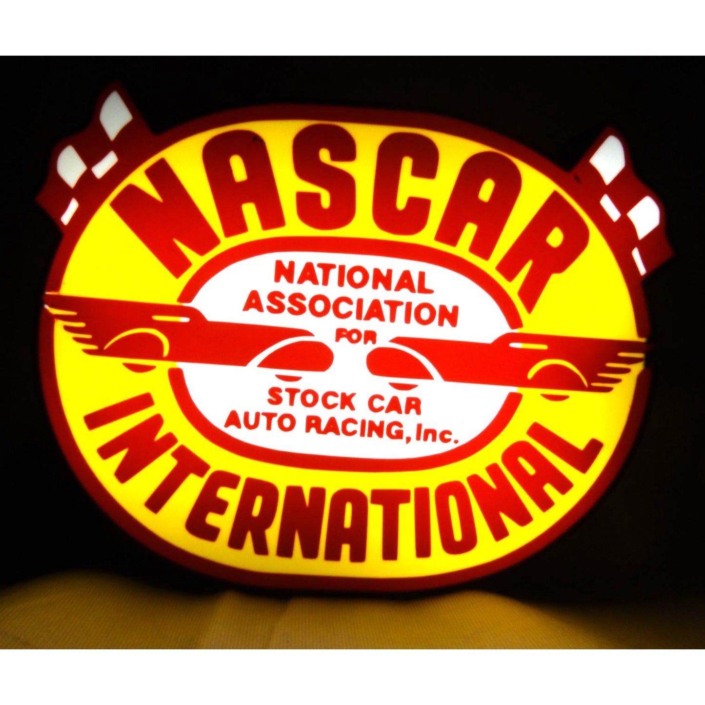 Retro racing International LED Lighted Sign With USB Power