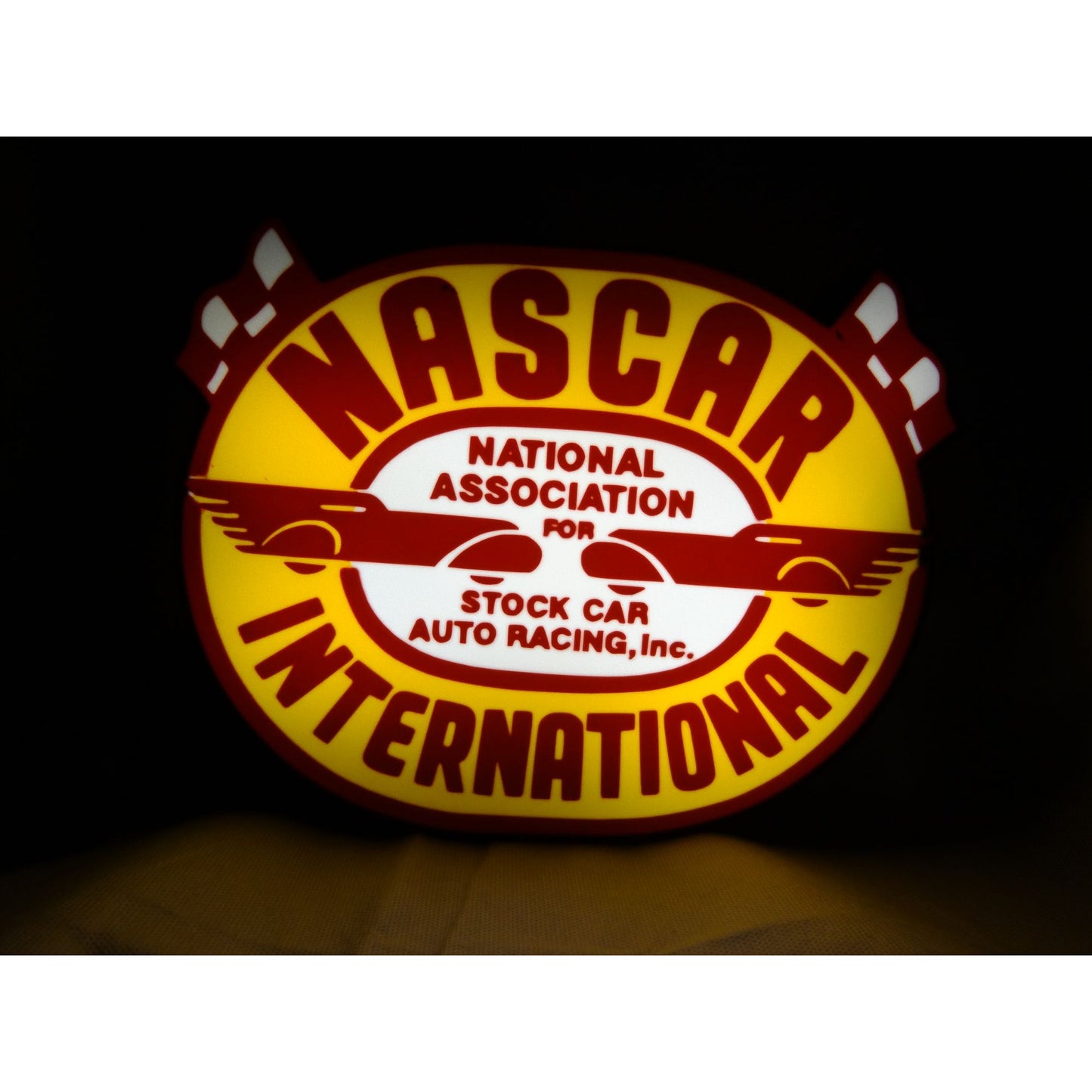 Retro racing International LED Lighted Sign With USB Power
