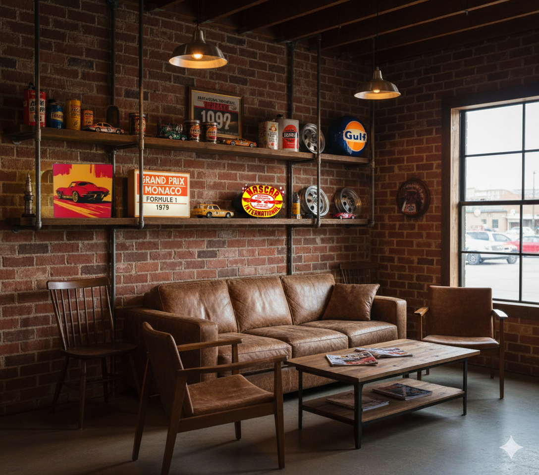 Retro racing International LED Lighted Sign With USB Power