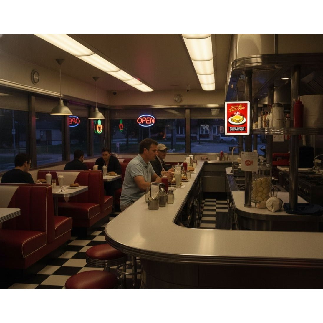 Grilled Cheese -Savor The Golden Melt LED Backlit Sign