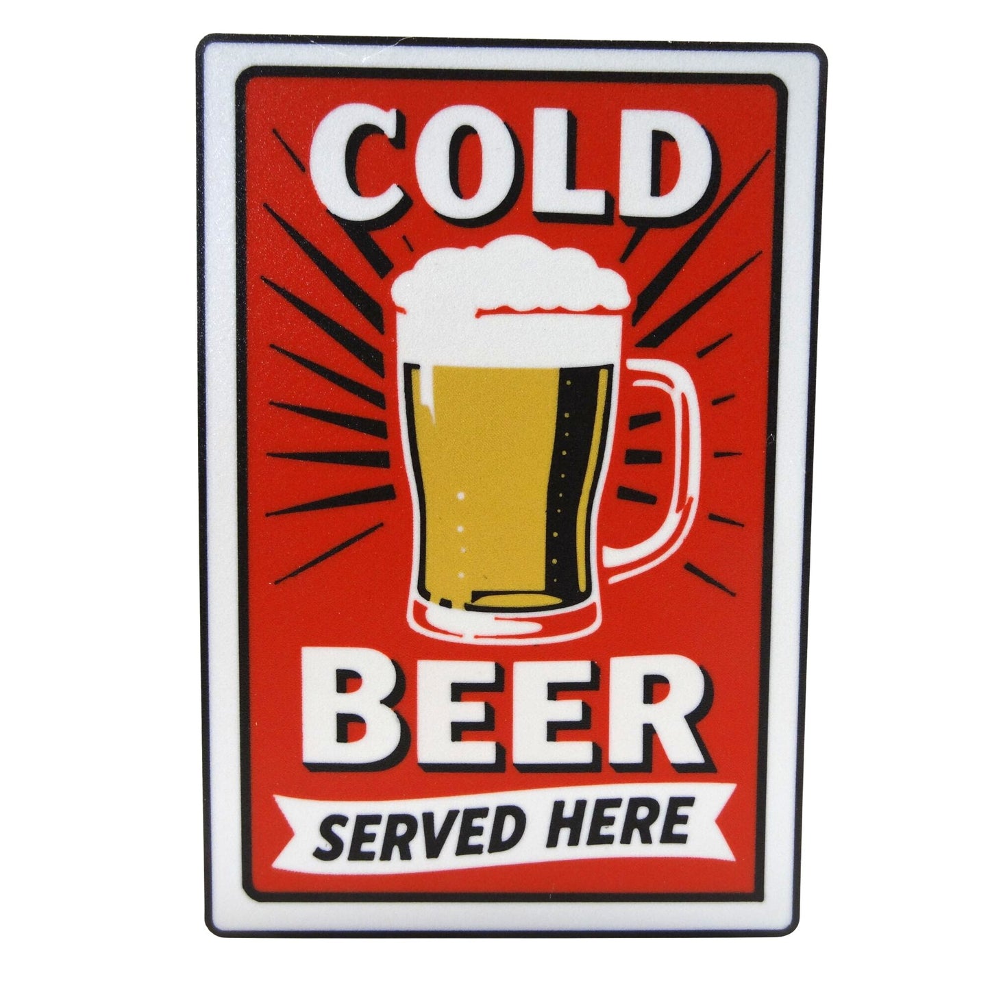 Cold Beer Served Here LED Light Up Wall Sign